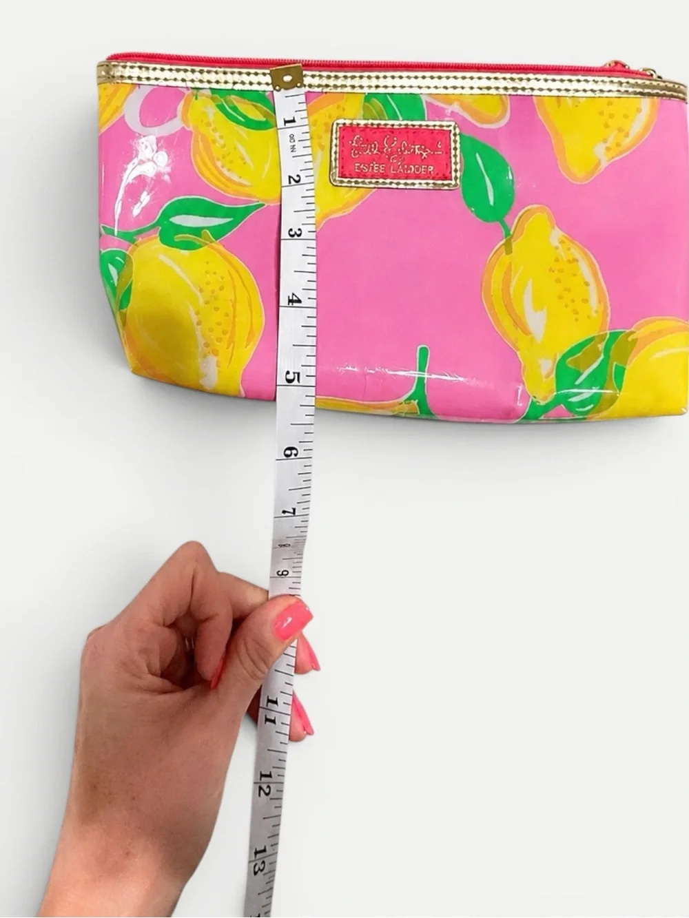 Lilly Pulitzer for Estée Lauder Lemon Cosmetic Bag + Fragrance Notepad Set